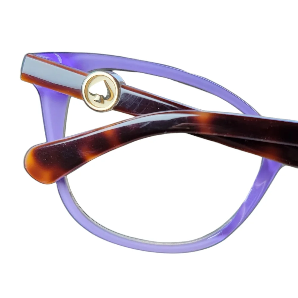 Kate Spade‎ Taya Eyeglasses Frames ONLY Womens 52-18-140 Cat Eye Purple Tortoise